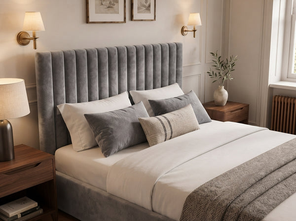 The Windsor Bed – Plush Grey