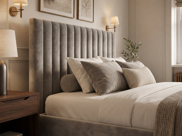 The Windsor Bed – Plush Pebble