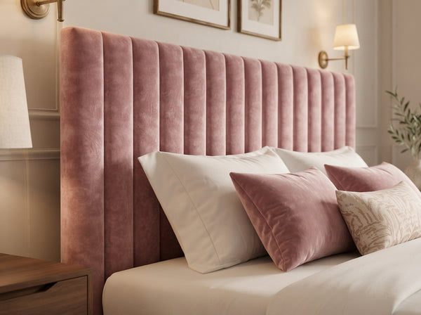 The Windsor Bed – Plush Pink